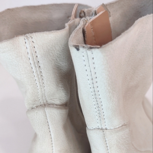 Chic Cream Ankle Booties - Picture 6 of 16